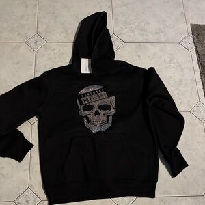 Black Skull Graphic Hoodie
